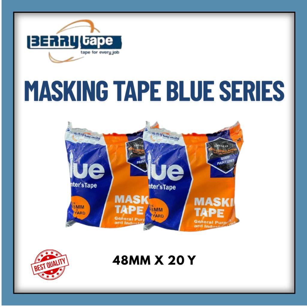 

MASKING TAPE LAKBAN ISOLASI KERTAS - LAKBAN KERTAS BLUE SERRIES-LAKBAN KERTAS-LAKBAN TULIS-LAKBAN DINDING/TEMBOK