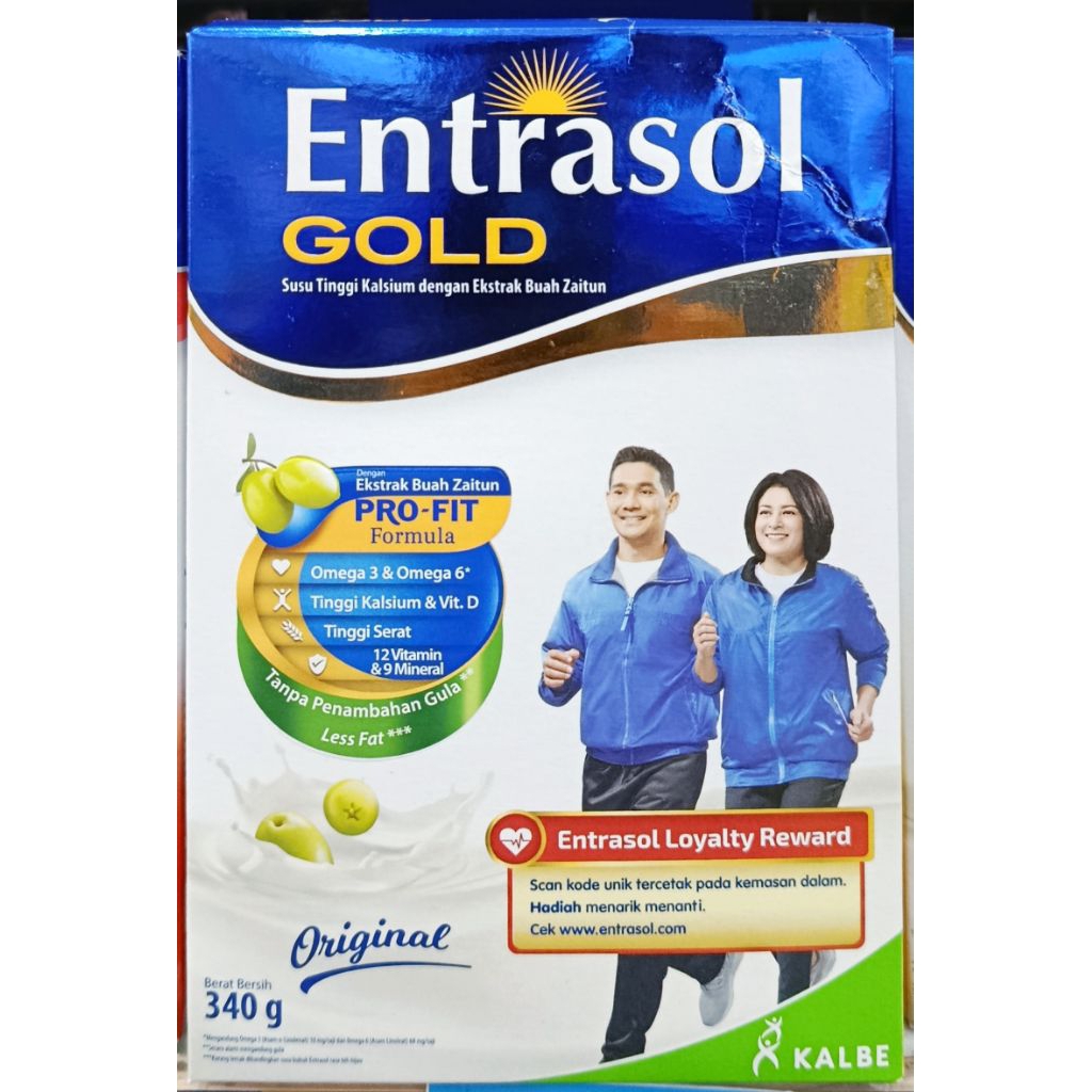 

ENTRASOL GOLD 340 Gram "Original" || Susu Entrasol Gold Rasa Original 340 Gram || Susu Lansia