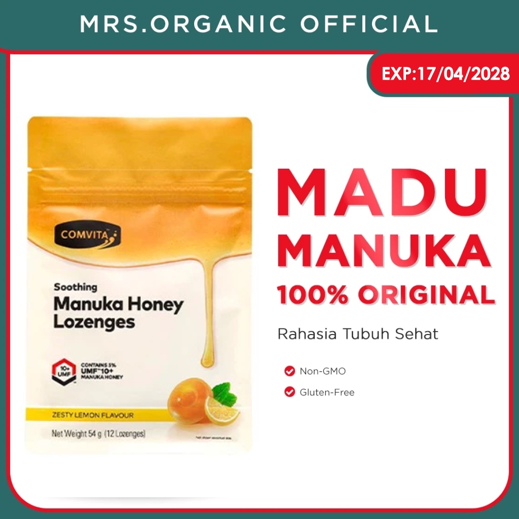 

COMVITA Manuka Honey Lozenges Lemon - permen sakit tenggorokan