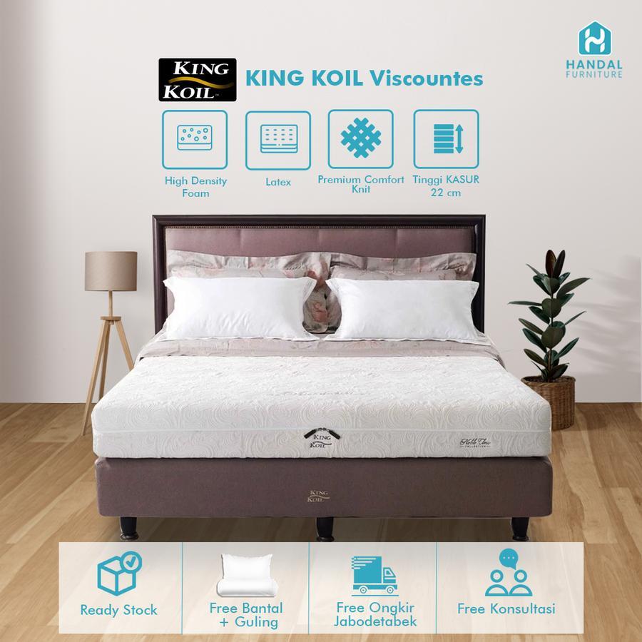 Kasur Full Latex King Koil Viscountes Anti Bakteri Medium Tebal 22cm ORIGINAL Springbed