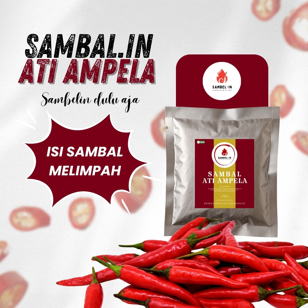 

SAMBEL.IN Sambal Ampela Enak Pedas Rumahan 20gr – Sambal Siap Saji Sachet