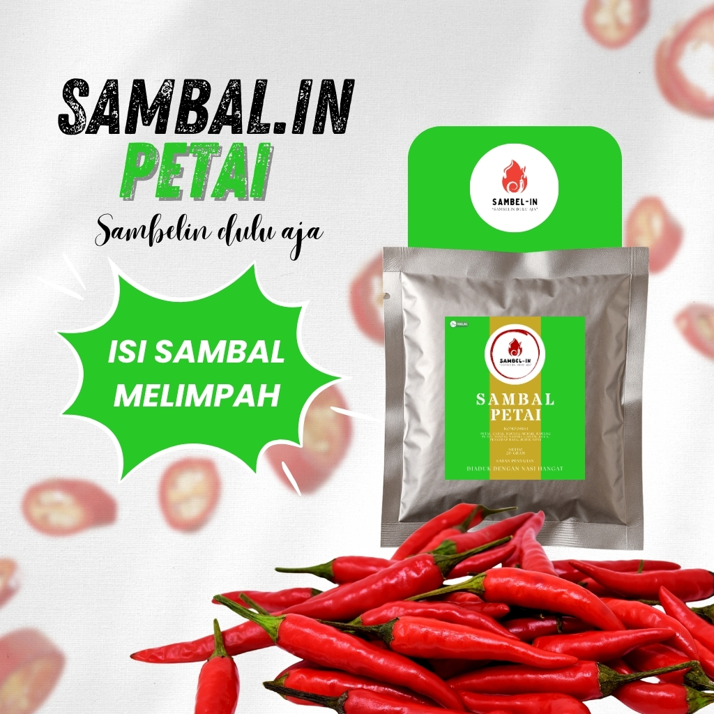 

SAMBEL.IN Sambal Petai Pedas Enak Rumahan 20gr – Sambel Sachet Siap Saji