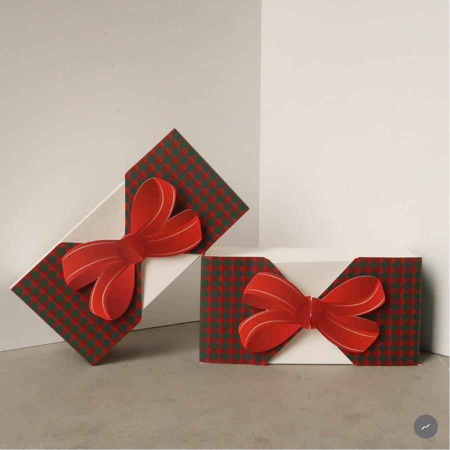 

Cake Box Christmas Natal Dus Kue Packaging Hampers Parsel Roti Ukuran 12x24x7cm