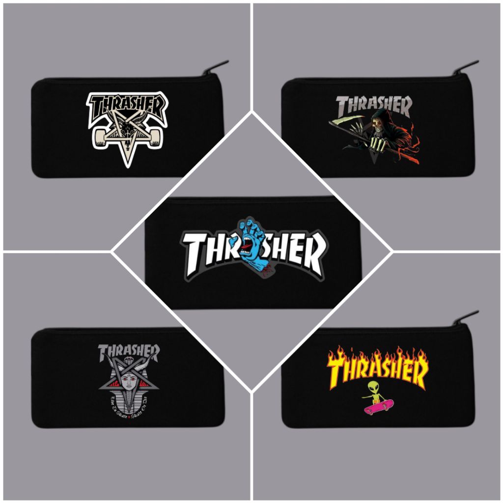 

Tempat pensil thrasher/Tepak kanvas premium/Tempat alat tulis/Tempat kosmetik/Tempah hp/Tempat dokumen kartu/Pouch