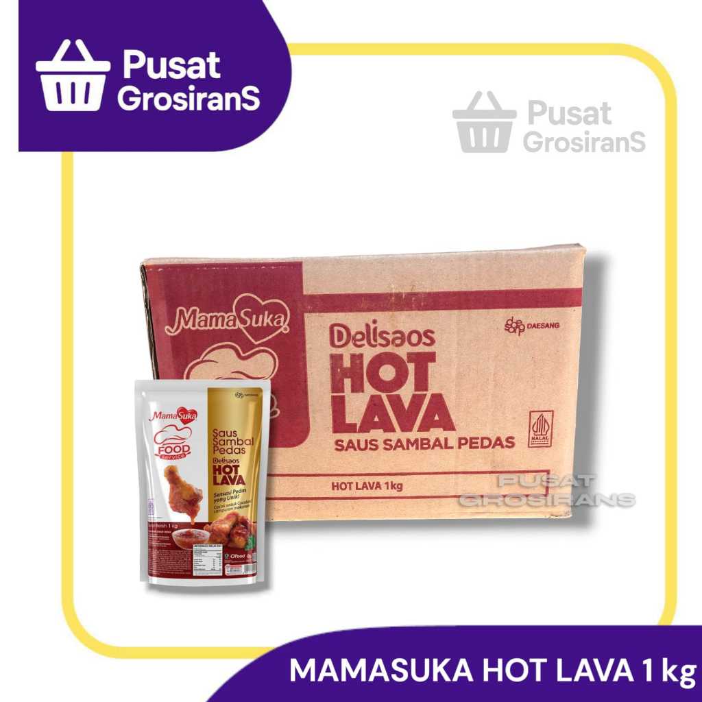

Mamasuka Saus Hot Lava 1kg 1 Karton isi 8pcs