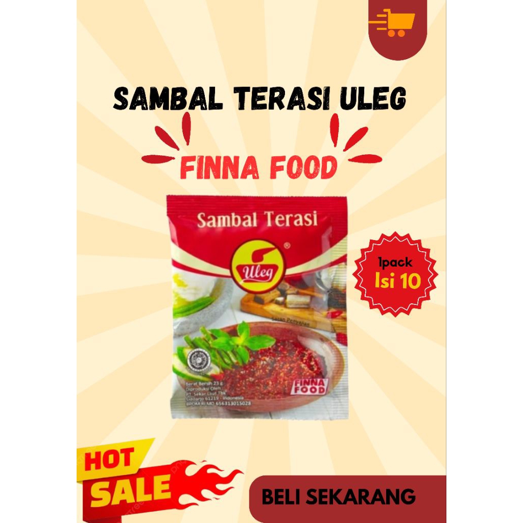 

Sambal Terasi Uleg Finna Food 1 Pack Isi 10 Pcs
