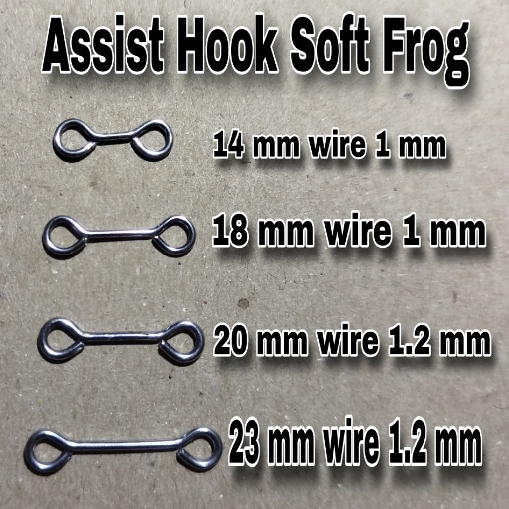 kawat assist hook soft frog
