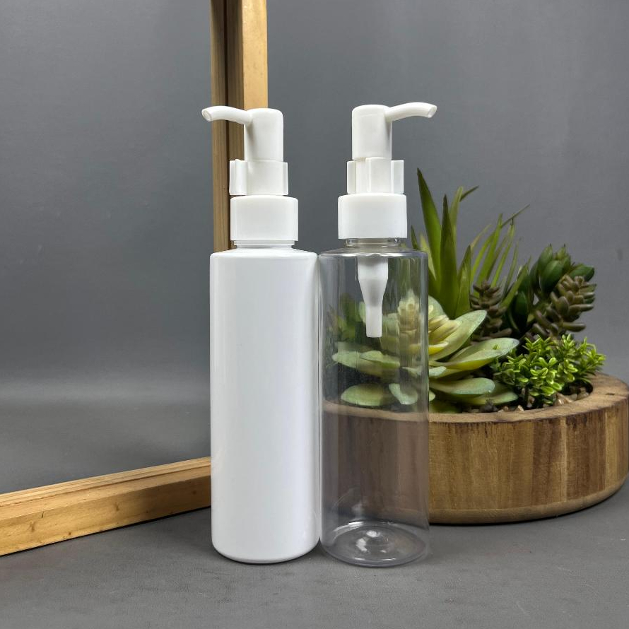 Botol Pump 150 ML PET / Botol Pump Clip Oil Putih 150 Ml RF / Botol Lotion Pump 150 ML / Botol Sabun