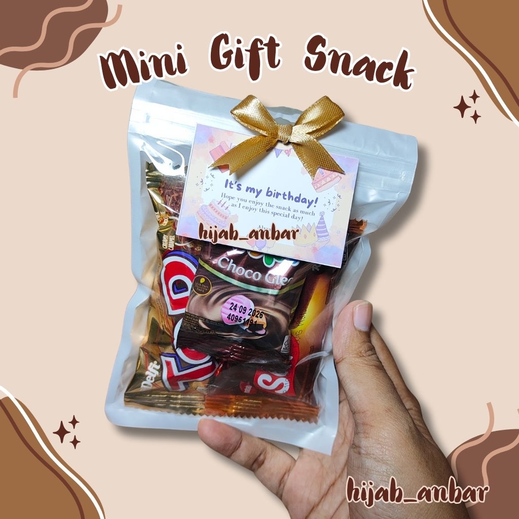 

Mini Gift Snack Tema Coklat - Mini Gift Ulang tahun warna coklat frebie hadiah ultah