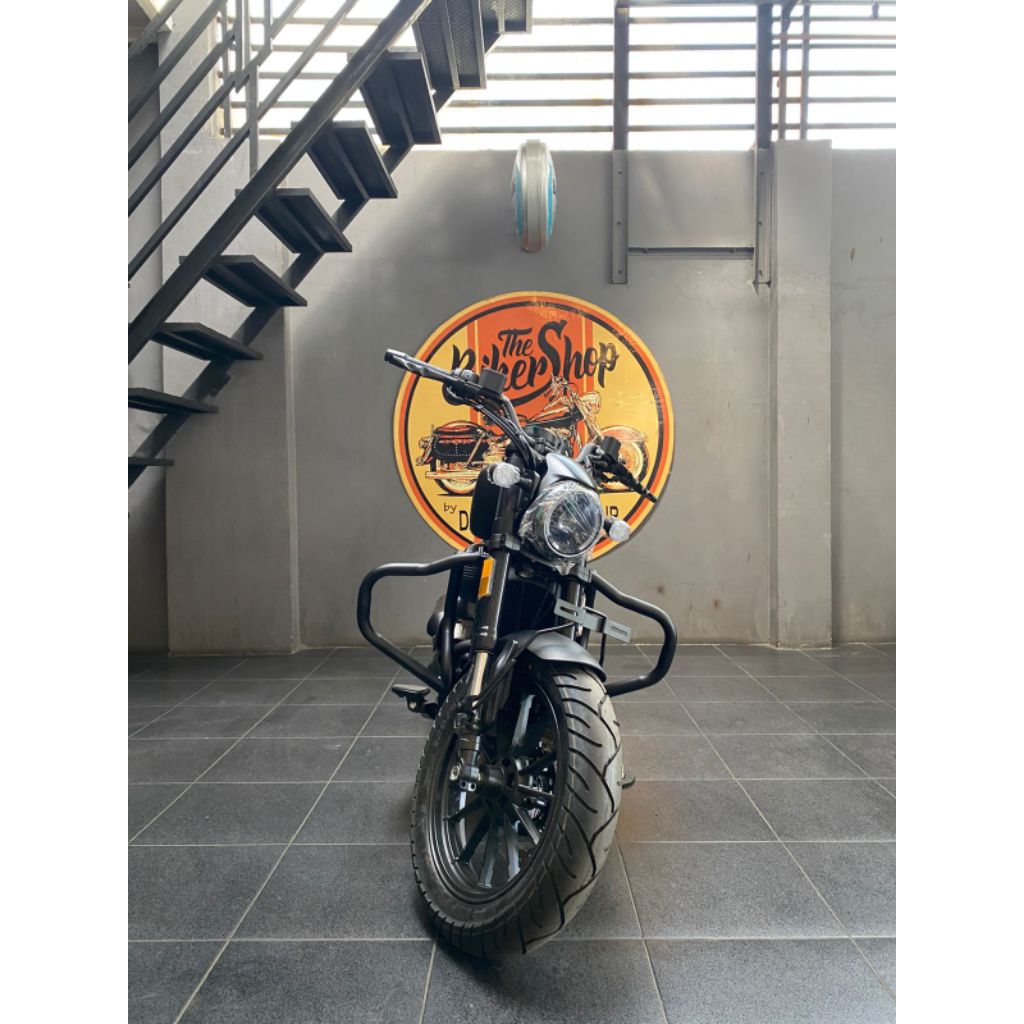 crashbar engine guard pelindung motor QJ motor SRV 250 custom by thebikershop