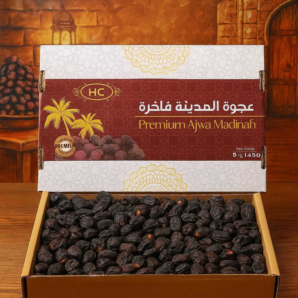 

Ajwa HC Premium 5kg - Kurma Nabi - Ajwa Madinah 100% Asli