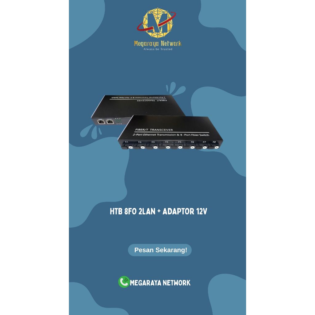 MEDIA CONVERTER HTB ETHERNET 8FO 2LAN / 6FO 2LAN /4 FO 4 LAN / 3FO 2LAN / 2FO 4LAN