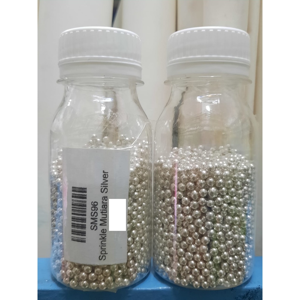 

[oddsolshop] pekanbaru/Sprinkle Silver 2mm 1 Botol / Mutiara Putih