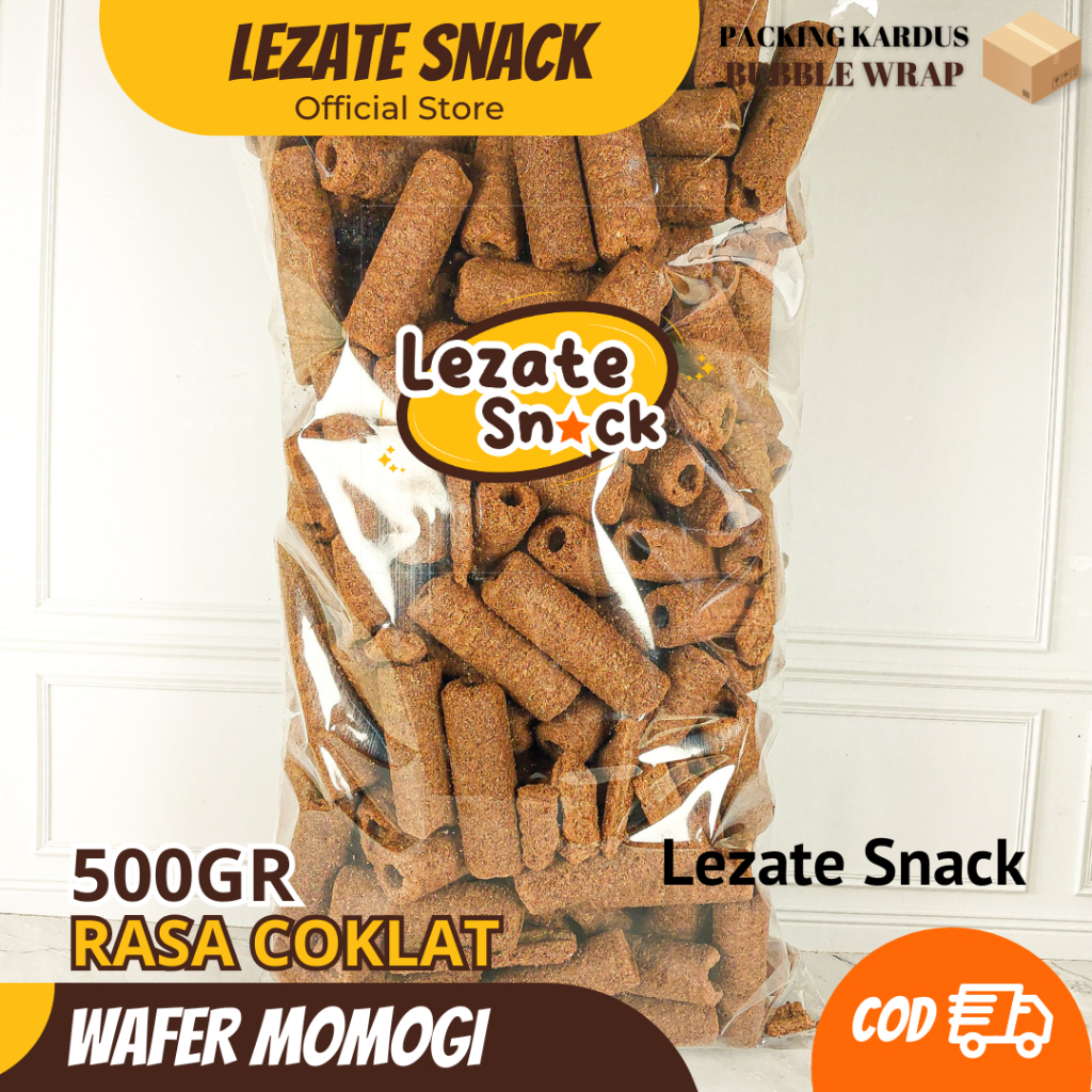 Snack Momogi Kiloan Coklat 500GR Kiloan Murah Enak Manis Renyah / Green Stick Mogi SIPP Coklat Straw