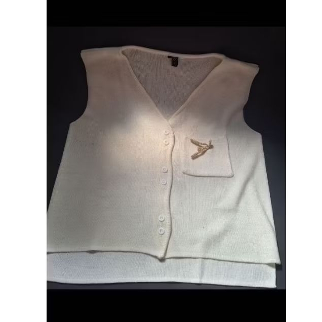 vest Rajut putih