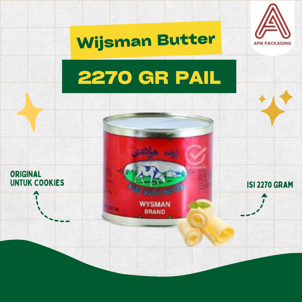 

Wijsman Butter Kemasan Kaleng 2270gr Original