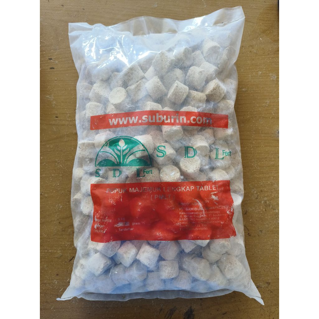 PUPUK GAMBIR NPK TABLET SUBURIN 5KG DAN KEMASAN REPACK 1KG