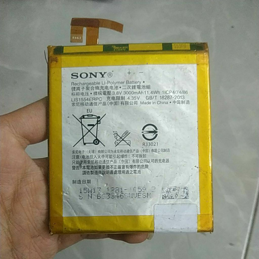 BATERAI BEKAS SONY XPERIA Z5 COMPACT LIS1554ERPC