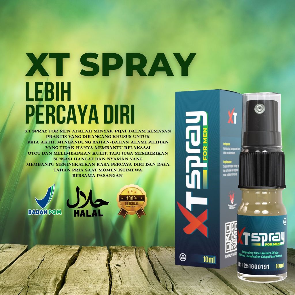 XT SPRAY minyak tahan lama anti kebas magic oil pria bpom