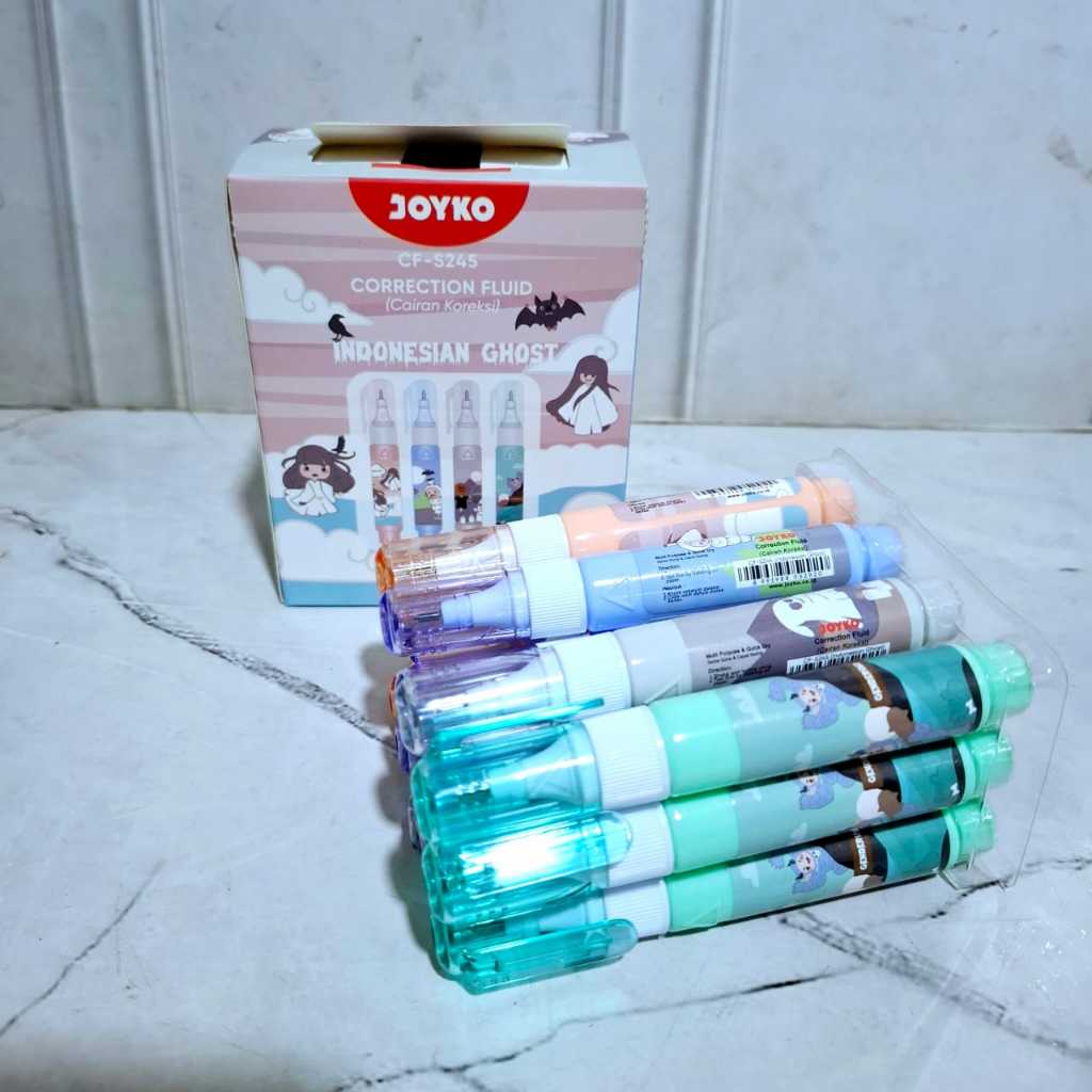

Harga 12/6 Pcs Correction Fluid Cairan Koreksi Tip ex Joyko CF-S245