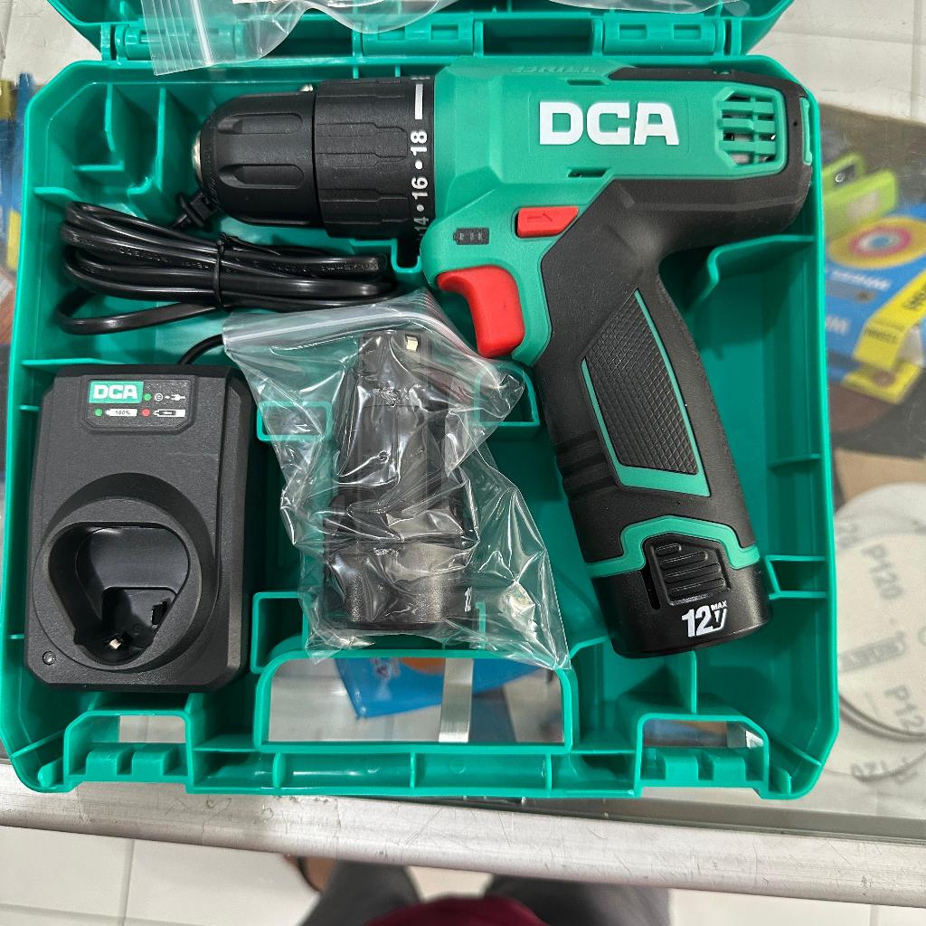 Bor cordless impact drill DCA ADJZ1202E cordless drill 10 mm bor tembok baterai baterei