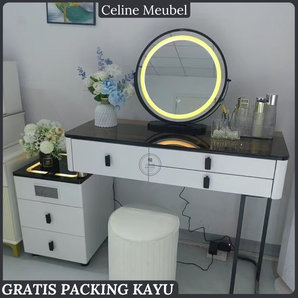 MEJA RIAS LED/MEJA RIAS MINIMALIS/MEJA RIAS LAMPU-MEJA RIAS