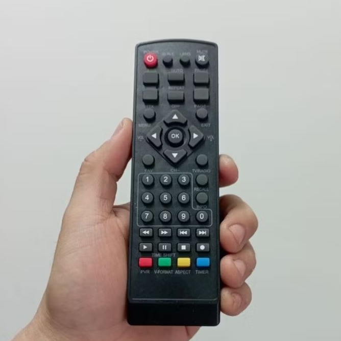 Remote Remot STB DVB-T2 Evercoss Draco Aldo Maxtron Universal Tanpa Setting Digital TV Set Top Box