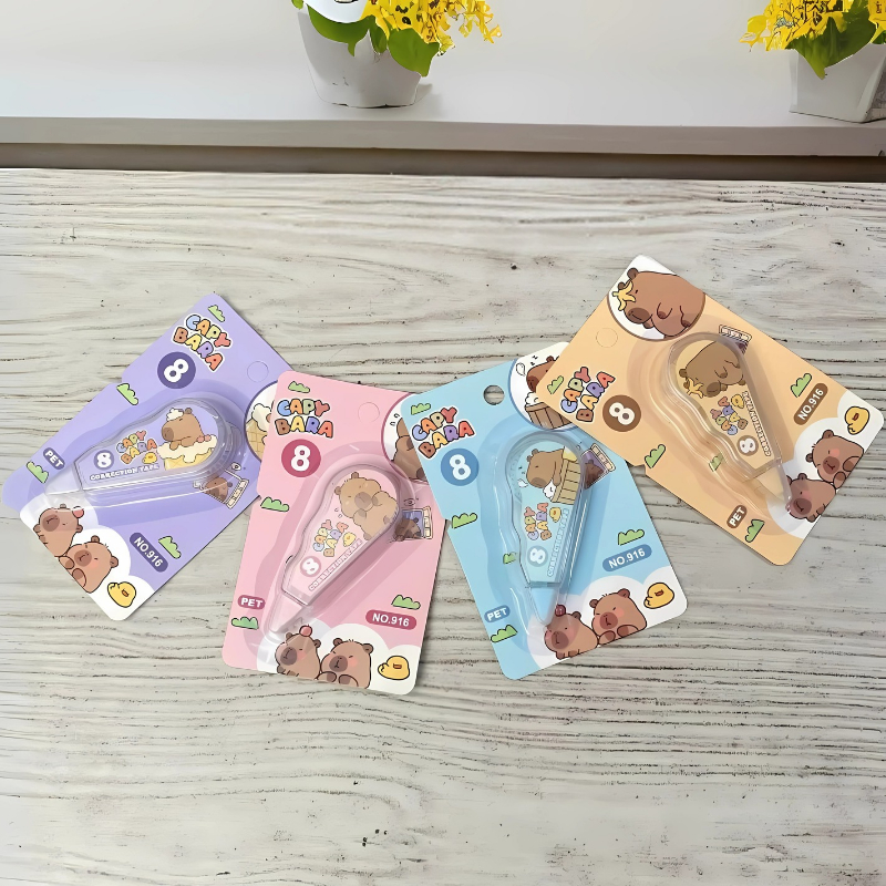 

⭐ PGS ⭐️ Correction Tape / Tipe-X Motif Capybara Alat Tulis Sekolah