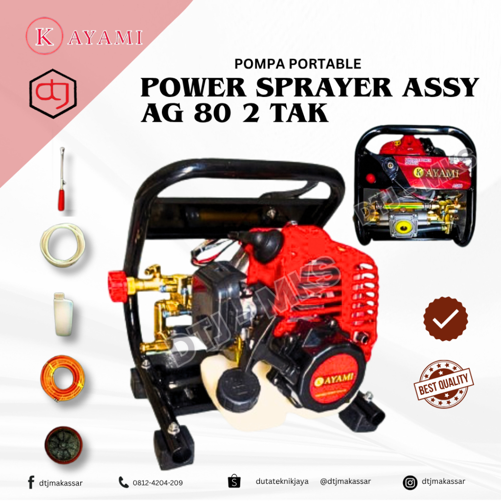 Power Sprayer Portable KAYAMI 2 TAK AG80 – Mesin Semprot Tanaman Bertenaga Ringan