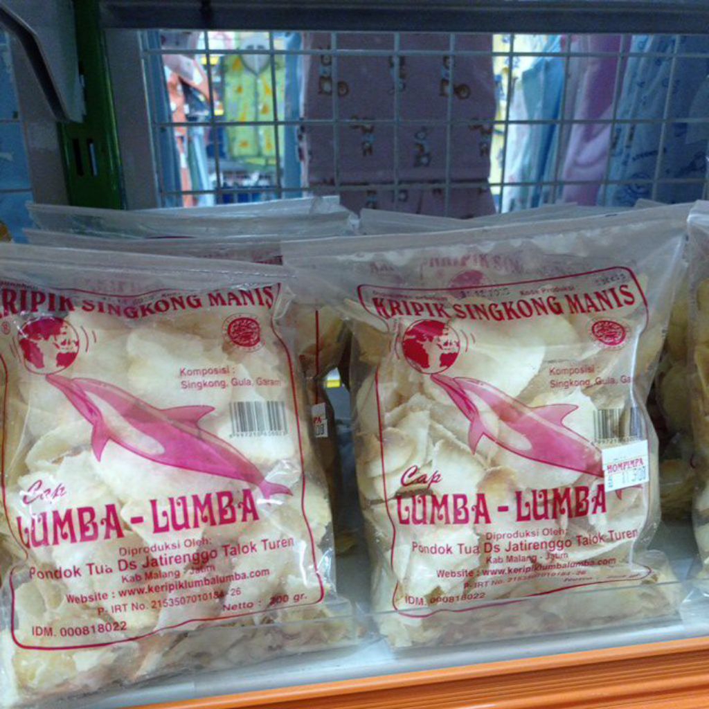 

Kripik Singkong Cap Lumba Lumba 200 gram