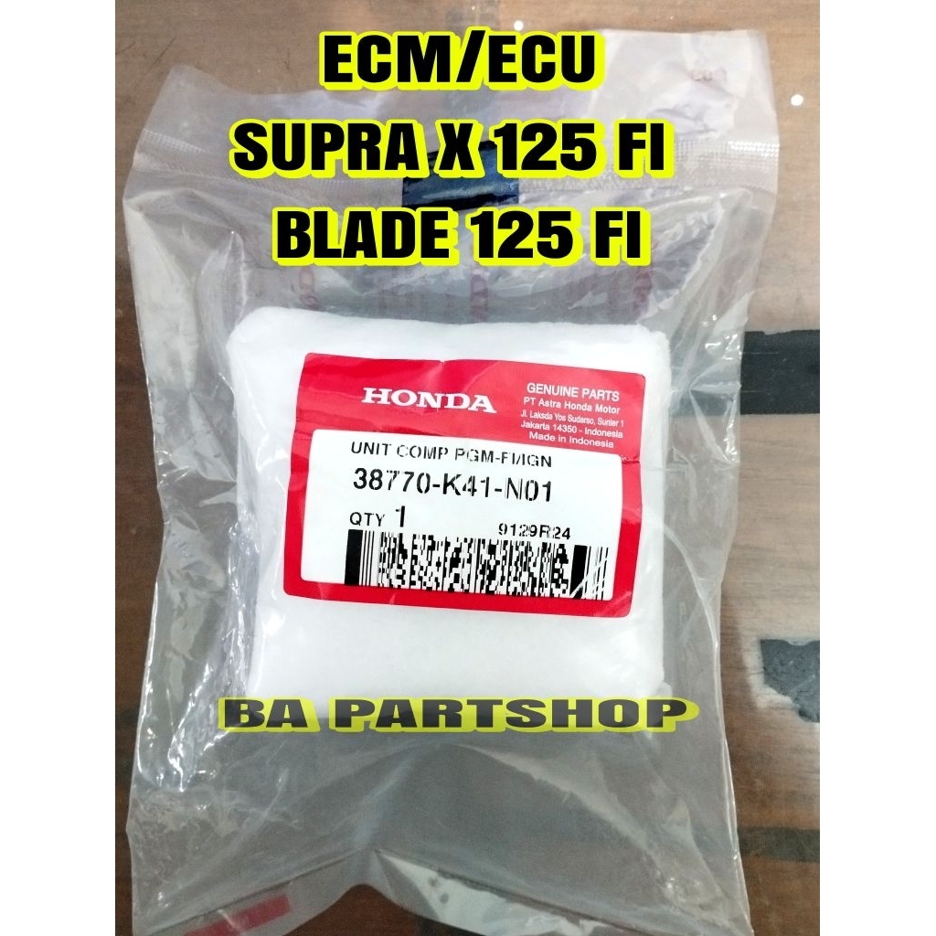 ECU ECM SUPRA X 125 FI BLADE 125 FI 38770K41N01 ORI AHM