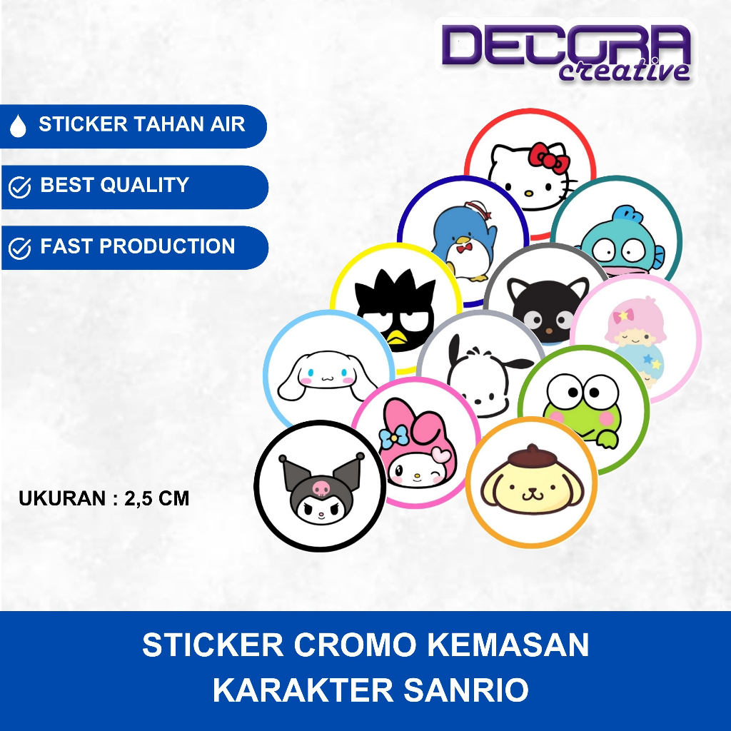 

(100 PCS) STICKER THANK YOU | STICKER KEMASAN TERIMA KASIH | STICKER SELAMAT MENIKMATI | STICKER THANK YOU SANRIO