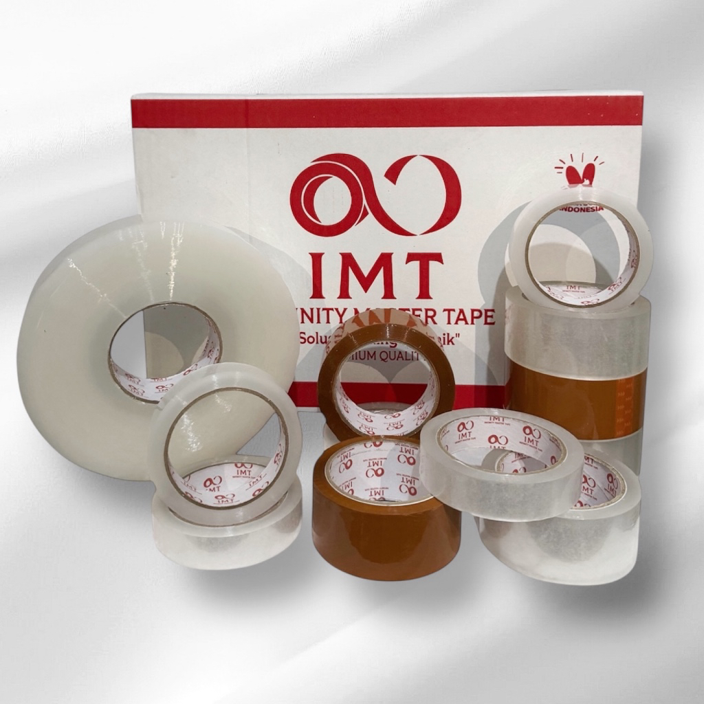 

IMT LAKBAN KARTONAN 60 YARD 80 YARD 100 YARD 300 YARD 500 YARD FRAGILE ISOLASI INFINITY MASTER TAPE / PEREKAT / LAKBAN ISOLASI