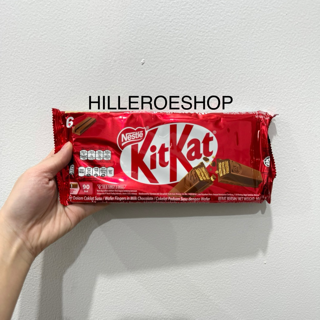 

COKLAT KITKAT WAFER ISI 6 102GR MILK CHOCOLATE COKELAT IMPORT NESTLE 102GRAM