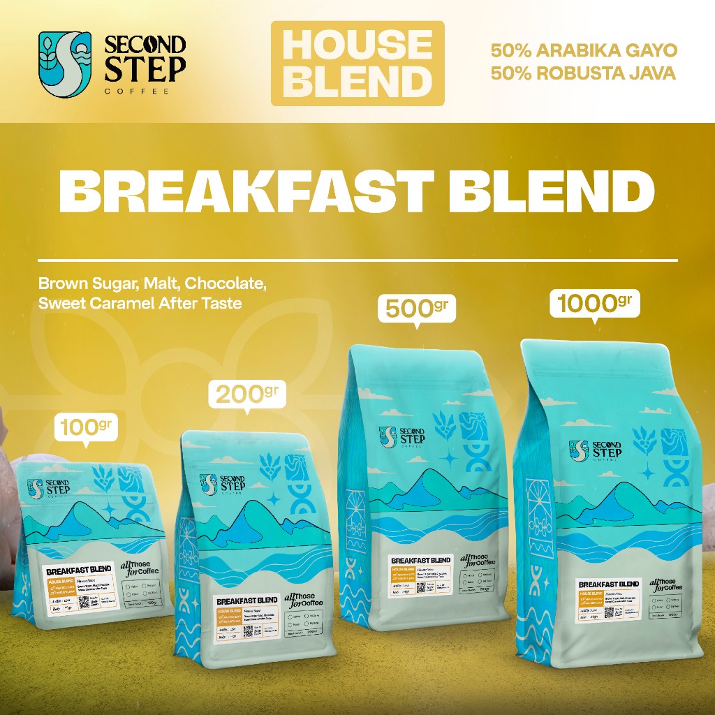 

Biji Kopi Bubuk Gold Breakfast Blend Espresso Coffee bean Kopdar coffe