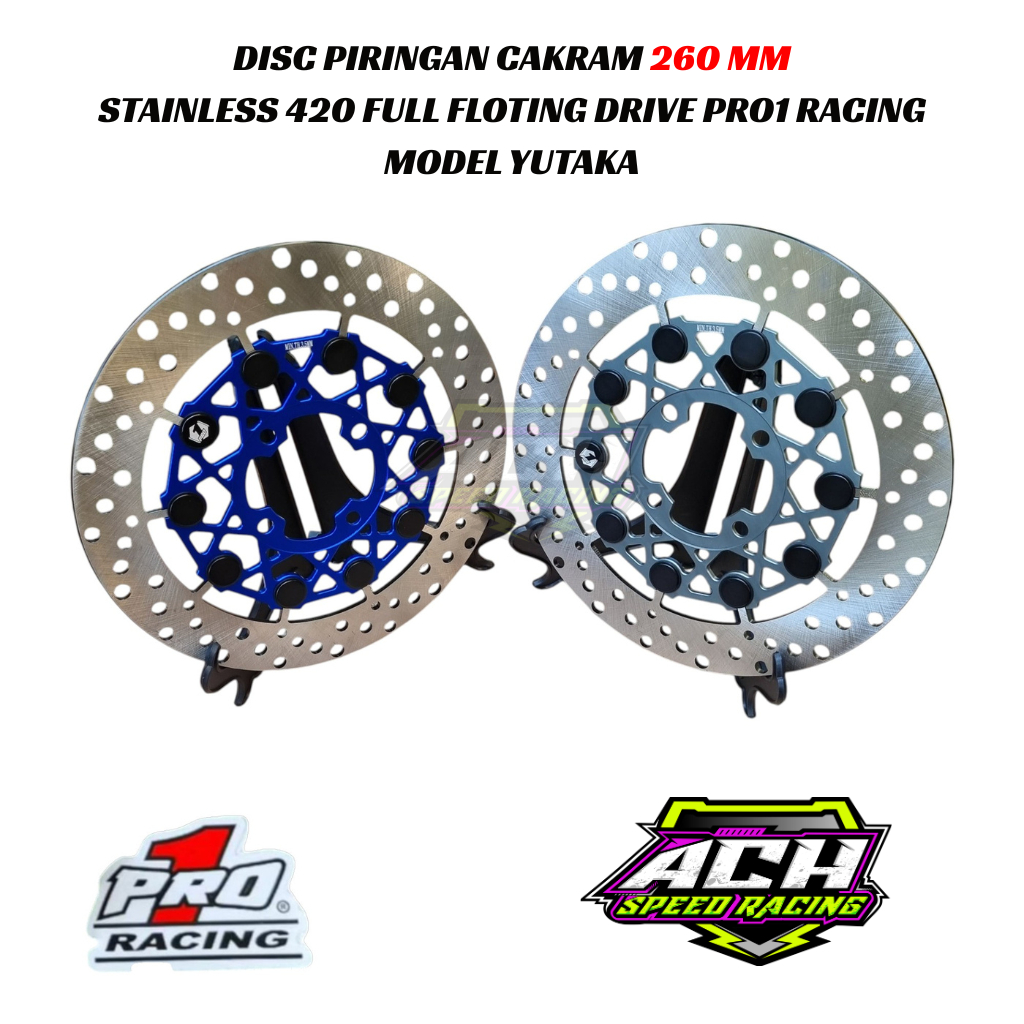 DISC / PIRINGAN CAKRAM 260 MM STAINLESS 420 FULL FLOATING TDRIVE PRO 1 RACING