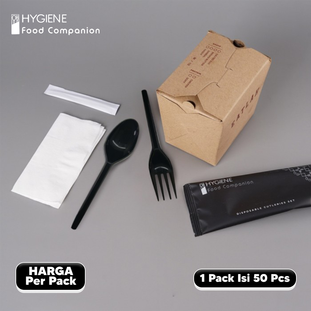 Set Sendok Garpu Plastik HYGIENE Ecer
