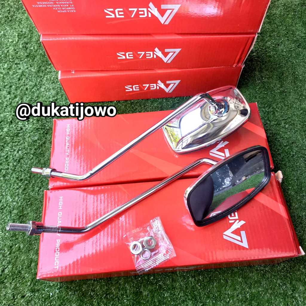 Spion Sepeda Listrik Model C70 Pispot Drat 12 Kaca Cembung Import Seven