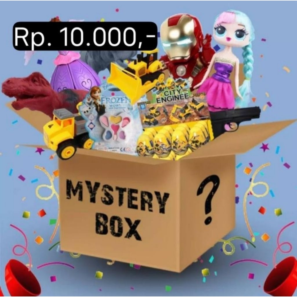 

Mystery Box Mainan 10rb, Pasti Seru