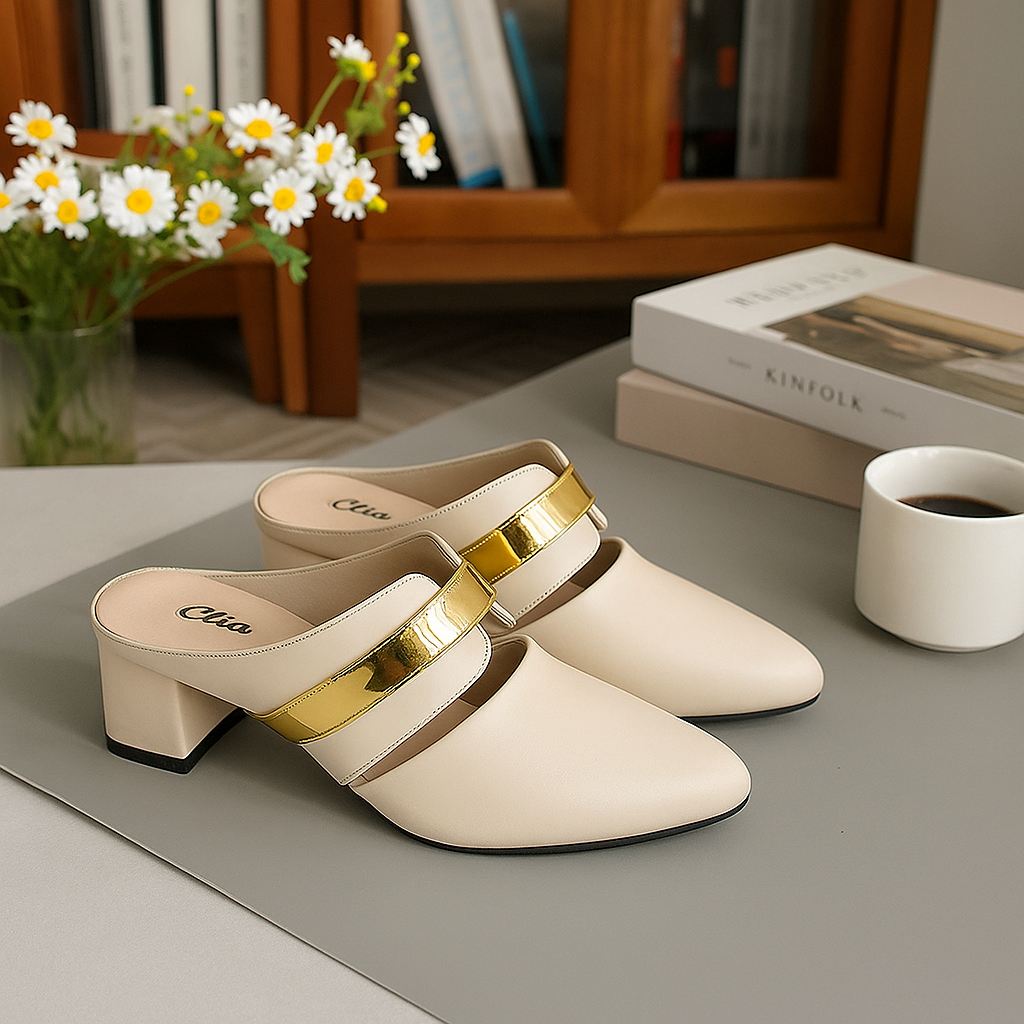 BIG SIZE HEELS JUMBO 41-45 SEPATU BUSTONG WANITA HAK 5CM IBU KONDANGAN CASUAL FORMAL MZIO