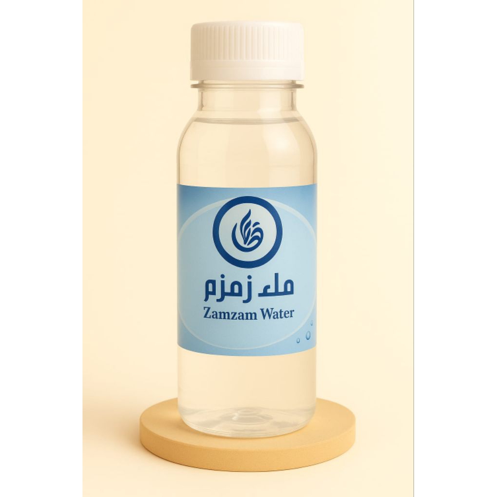 Botol Air Zamzam 60ml isi 25pcs Sticker Biru / Botol Kosong