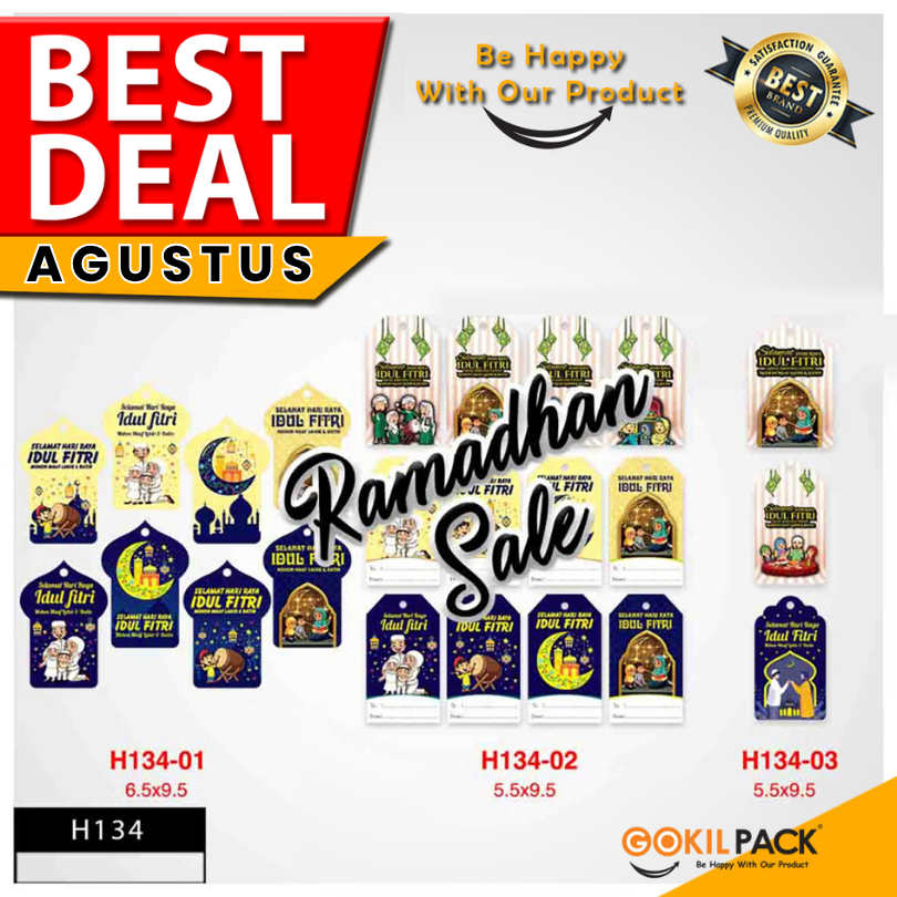 

Hangtag Lebaran|Idul Fitri|Aksesoris Packaging|Tag Hari Raya|H134