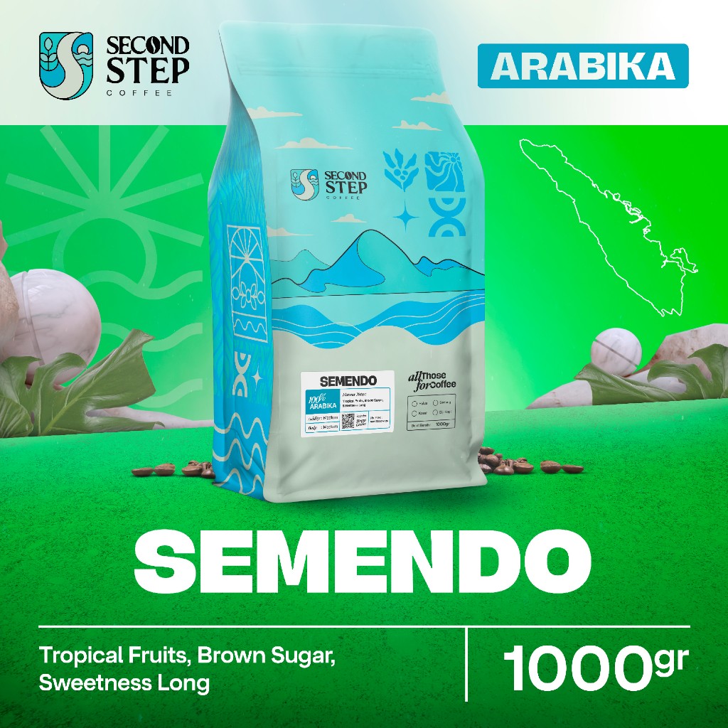 

Biji Kopi Bubuk Arabika Semendo Arabica Coffee Roast Beans 1Kg Bean