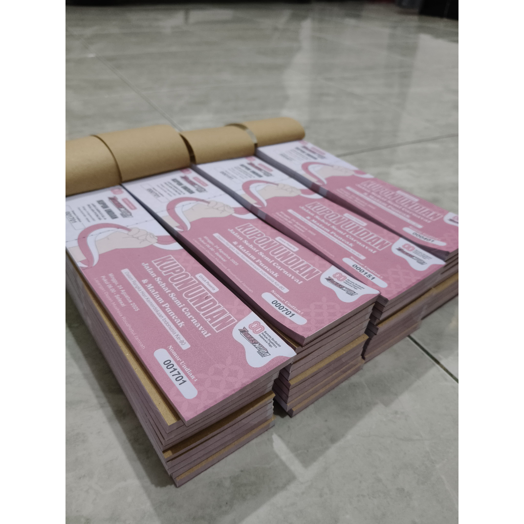 KUPON UNDIAN-VOUCHER-KUPON DOORPRIZE AGUSTUSAN MURAH