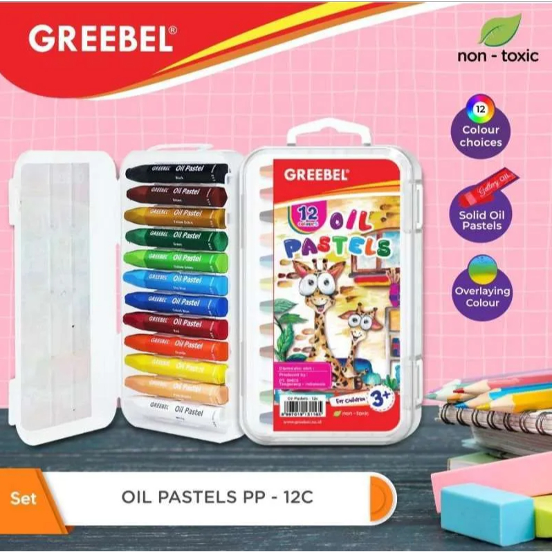 

Crayon / Krayon / Oil Pastel GREEBEL varian set color
