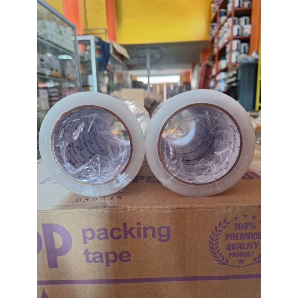 

Lakban Bening Packing 45mm x 100 Yard Kualitas Nachi