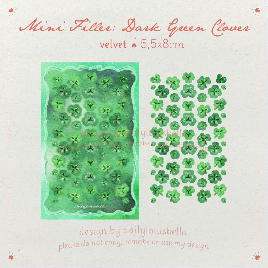 

Stiker Ekstra Kecil : Mini Filler Clover Semanggi Sticker by Dailylouisbella