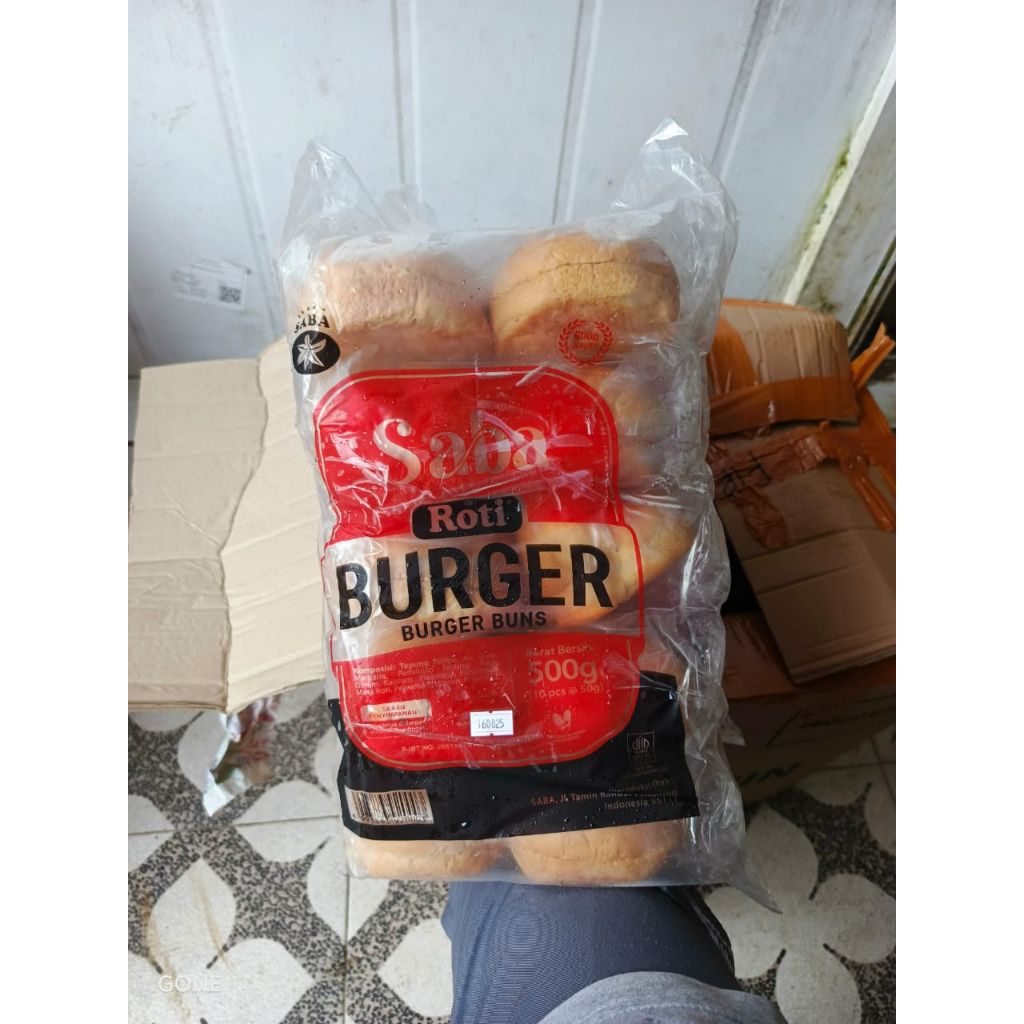 

roti burger SABA isi 10 pcs
