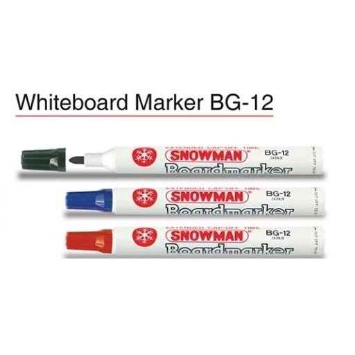 

SPIDOL WHITEBOARD SNOWMAN BG12 HITAM BIRU MERAH