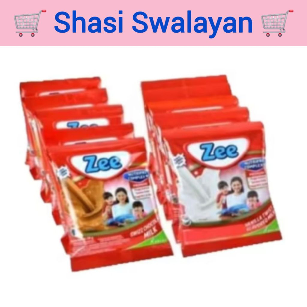 

Zee Nutripro Complex Renteng 10 Sachet - Vanila/ Coklat Susu Bubuk Pertumbuhan Anak